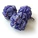 1541 London Exfoliating Bath & Shower Body Puff / Scrunchie / Buffer (Aubergine) 3 pack