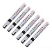 Produktbild mark8shop 10 x Universelle wasserdichte Permanent Farbe Autoreifen Marker Pen Schwarz