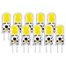Produktbild Sunix 10stk 5W GY6.35 COB LED Leuchtmittel, 270-300LM, Dimmbar, Kaltes Weiß, 6000K, 360 Grad Strahlwinkel, Kristall Scheinwerfer Birne LD879