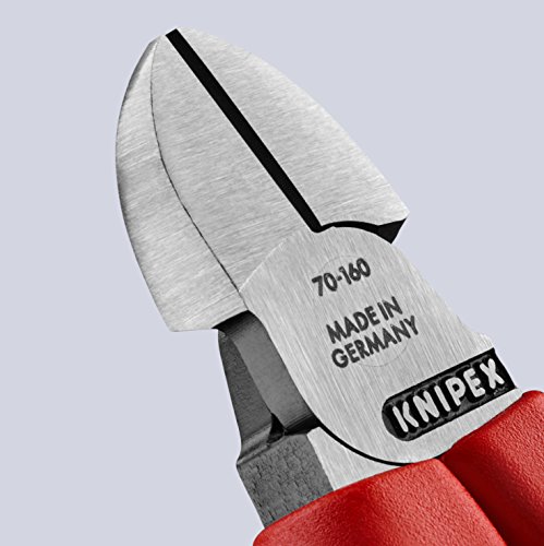 KNIPEX 70 02 160 Seitenschneider, präzises Schneiden bis Ø 4,0 mm, mit Mehrkomponenten-Griffhüllen, 160 mm - 10