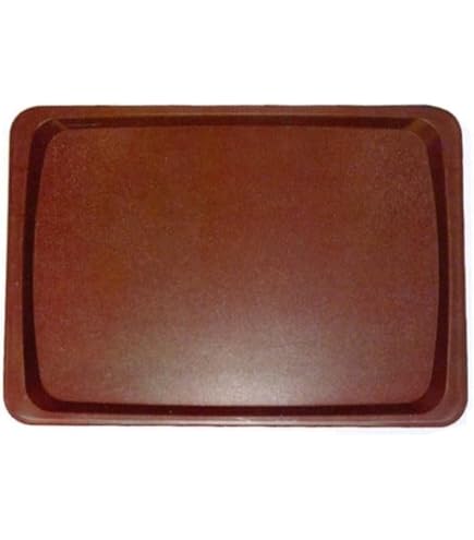 Vassoio Da Portata HENDI Rettangolare - Antiscivolo, In Polipropilene Nero, 255x355x20mm, Per Buffet E Cucina