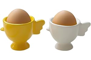 WUERKIYA Huevera Porta Huevos Funny Huevera de Porcelana Huevera Ceramic