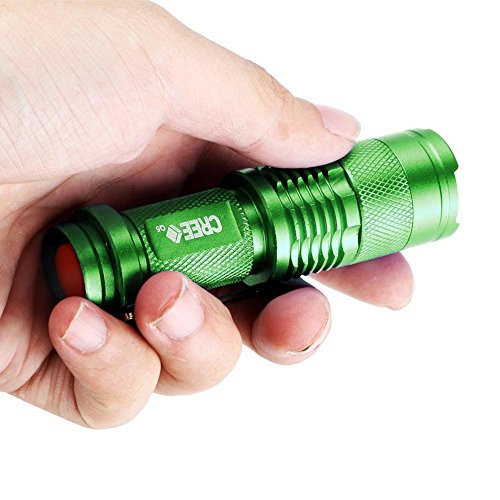 Enjoydeal 7W 300LM mini Q5 LED ZOOMABLE Taschenlampe Handlampe Camping Flashlight gr¨¹n 3 Dateien - 4