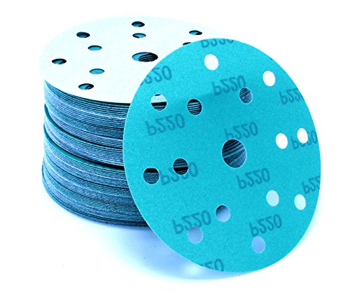 50 Stück 150 mm Exzenter Schleifscheiben P60 Körnung passend für Festool RO 150 FEQ-PLUS , green Film