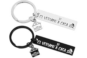 COYUN 2 Pcs Portachiavi Coppia Casa, Regalo Portachiavi Casa Nuova Coppia, Regalo Coppia San Valentino Anniversario per Lui e Lei, Regali di Inaugurazione della Casa per Moglie Marito