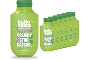 ‎HELLOTASTE hellotaste Caesar Dressing 300ml Vorratspaket - kalorienreduziert, ohne Zuckerzusatz & voller Geschmack | Für Gerichte, zum Grillen uvm. | Vegan, aspartamfrei, laktosefrei| 7 x 300ml