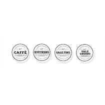 Foglio Adesivo A5 Rustico Per Dispensa - Etichette In Vinile Lucido Per Tè, Caffè E Zucchero - Organizzazione Cucina, #83089