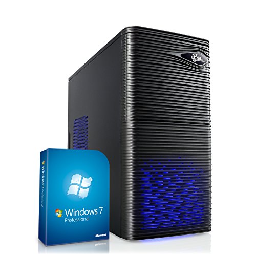 CSL Sprint 5800Pro (Quad) inkl. Windows 7 Pro - AMD A8-6600K 4x 3900 MHz, 8 GB RAM, 1000 GB SATA, Radeon HD 8570D, DVD-RW, CardReader, Gigabit LAN, USB 3.1