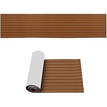 Pavimento Teak In EVA Per Barche - Antiscivolo, Autoadesivo, 240x90cm