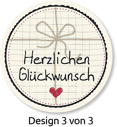 Avery Zweckform 56814-A Sticker auf Rolle Glückwunsch 38 mm 50 Aufkleber im Spender (stabile Verpackung) - 6