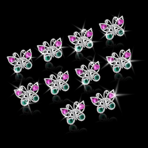 German Trendseller® – 12 x Schmetterling – Ringe für Kinder – NEU ┃ Schmuck ┃ Mitgebsel ┃ Kindergeburtstag ┃ 12 Stück - 4