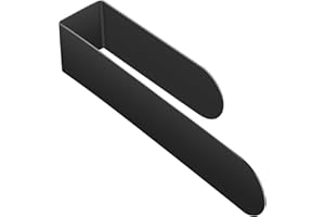 YUET Barres Porte-Serviettes sans Perçage Salle de Bain, 24cm SUS 304 Acier Inoxydable, Anneau Porte Serviette Mural Autocollant,Support Murale Cuisine Lavabo Accessoires, Noir