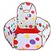 Produktbild KATUMO® 3,93 Füße Kinder Polk Dot Zelt Bunte Bällepool Bällebad mit Mini Korb (Nicht enthalten sind Bälle)