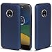 Produktbild Conie Basic Slim Cover kompatibel mit Motorola Moto G4, Extra dünne Anti Fingerprint Hülle Schutzhülle Rutschfeste Oberfläche (Blau Matt Finish)