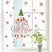 Produktbild Newberli Frohe Weihnachten Dekoration Baum Geschenk Schneeflocke Wandaufkleber Fenster Aufkleber Weihnachten Shop Fenster Glas Poster Wandbild Kunst