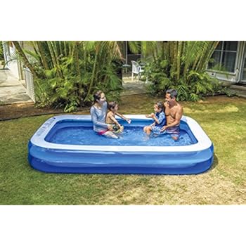 Bestway Piscine Gonflable Familiale Bleue Rectangulaire 305 X 183
