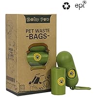 Baby Paw Pet Poop Bolsas 260 unidades 13 rollos de bolsas de basura para perro bolsas de perro con dispensador gratuito