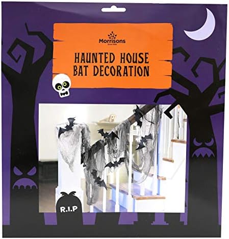 Morrisons Halloween Haunted House Bats Decorations