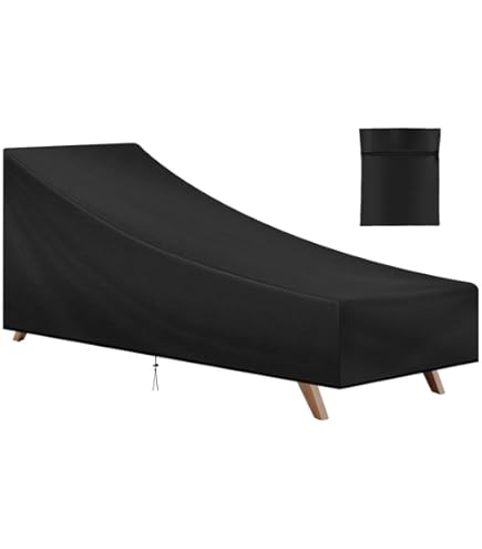 Zettum Afdekking voor ligstoel, 160 cm, 600D Oxford PU-coating, waterdichte en uv-bestendige afdekhoes voor ligstoel, afdekzeil, 162 x 76 x 76 cm Zettum Afdekking voor ligstoel, 160 cm, 600D Oxford PU-coating, waterdichte en uv-bestendige afdekhoes voor ligstoel, afdekzeil, 162 x 76 x 76 cm