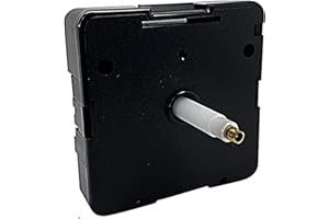 DANS CLOCK SHOP UTS High Torque Clock Movement Mechanism Motor Quartz German Euroshaft IEC R6+ Battery Green Setting Wheel Replacement For Large Hands (26mm Shaft - Faces Up To 18mm Thick)