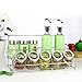 Produktbild OZP Würzflasche Küche Glas Würzflasche Set Gewürzdose Dichtung Öltank Würzetank Öl Essig Dichtung Öl Flasche Lecksucher (11 Baugruppen),Grün