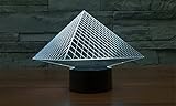 SmartEra® 7 Farben ändern 3D optische Täuschung USB Powered ägyptischen Pyramiden touch-Tasten Stimmungs Lampen Beleuchtung Gadget Schreibtischlampe - 6