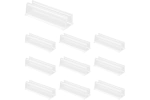10pcs Neon Rope Light Mounting Brackets for Govee, Clear & Adhesive LED Strip Install Fixing Mounting Clips Waterproof Neon R