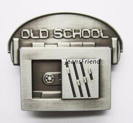 belt new buckles men western cowboys cool vintage walkman silver