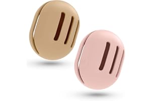 Fauxomor Custodia Spugna per Trucco Doppia Faccia Traspirante per Viaggio,Porta Spugna in Silicone per Beauty Blender per Tutte le Spugne,Riutilizzabile e Igienica Facile da Trasportare,Cachi+Rosa