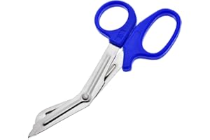 Ynr Paramédical Vet Emt Traumatisme de L'em S Cisailles Infirmières Utilitaire Bandage Fire Rescue Premiers Secours Médical Ciseaux Ce - bleu, 7.5"