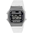 Casio Vintage A168XES-1BDF Black Digital Dial Transparent Resin Strap D306
