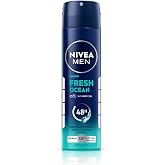 NIVEA Men Fresh Ocean Deodorant Spray, 150ml | 48 H Active Odour Protection | Fresh Long Lasting Deo for men | Fights Odour c
