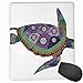 Produktbild Mouse Mat Stitched Edges, Turtle With Colorful Ornamental Style Tattoos On Animal Art Work,Gaming Mouse Pad Non-Slip Rubber Base