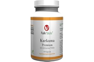 ‎FALK VITAFIT Falk VitaFit Kurkuma Premium I hochdosierte Curcumin Extrakt Kapseln I 60 Kapseln