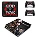 Produktbild THTB Playstation 4 Slim + 2 Controller Aufkleber Schutzfolien Set - God of War (2) /PS4 S