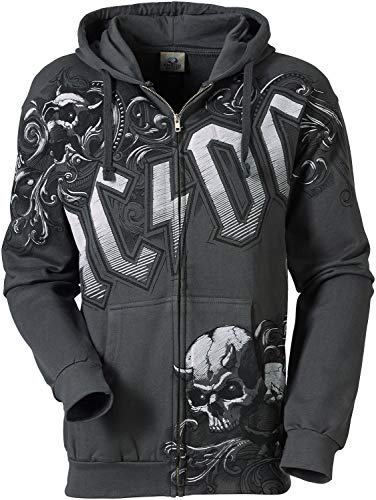 AC/DC Prowler Sudadera capucha con cremallera Gris marengo L
