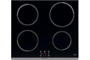 Brandt - BPI6464B - Plaque Induction - Table de Cuisson Encastrable - Noir - 4 Foyers - 7200W - Dimensions Encastrement : 56x49cm - Précision et Performances - Fabriqué en France