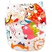 iZiv(TM) Newborn Organic Infant Waterproof/Adjustable/Reusable/Washable Pocket Cloth Diaper Fit Babies 0-3 Years(Owl)