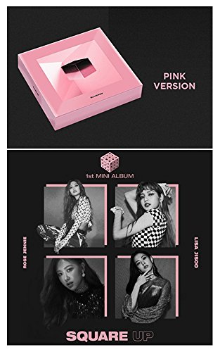 Preisvergleich Produktbild KPOP 1st Mini Album [Pink Ver.] BLACKPINK SQUARE UP CD + Official Poster + Blooklet + Postcard + Selfie Photo Card + Extra Gift