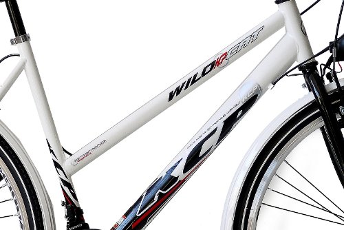 28″ KCP CITYBIKE TREKKINGRAD DAMENFAHRRAD WILD CAT schwarz weiss – 71,1 cm (28 Zoll) - 3
