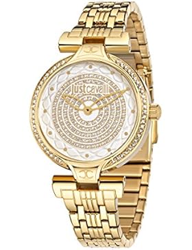 JUST CAVALLI Damen - Armbanduhr LADY J Analog Quarz Edelstahl R7253579501