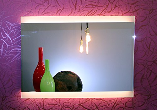 Bricode Süd Badezimmerspiegel Persis II (A) in verschiedenen Größen. Badspiegel mit LED Beleuchtung (kaltweiß, 50cm x 75cm (bxh)) - 5