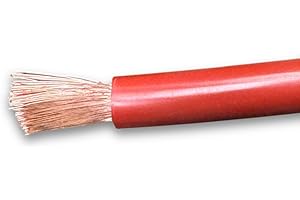 Red & Black Battery/Starter/Welding Flexible PVC Cable Wire 110/170/345 Amp 16mm 25mm 35mm by MKGT® (35mm² Red, 2 Meters)