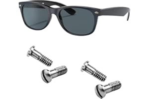 HICYCLE2 Viti di ricambio per kit di riparazione occhiali da sole NEW Wayfarer RB2132 Justin RB4165 RB4371 (set di 4), cacciavite (argento)