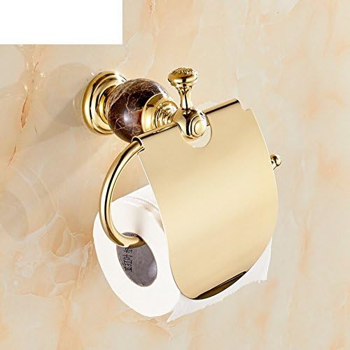 TRRE-Paper towel holder/Toilet paper holder/All copper Continental toilet roll tray/Antique marble toilet tissue boxes-B