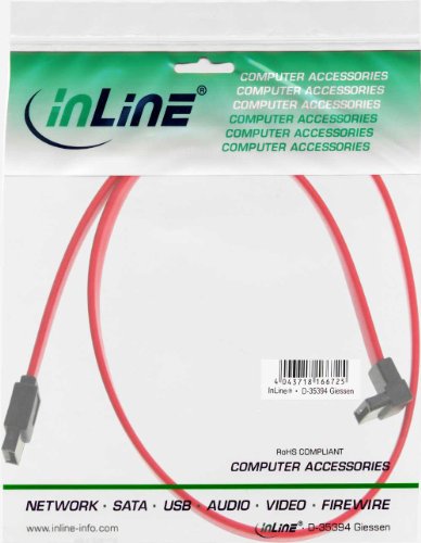 InLine SATA Anschlusskabel abgewinkelt, 0,5m - 2