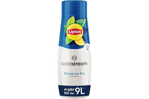 SodaStream Lipton Ice Tea Citron Koncentrat, 1 x flaska ger 9 liter färdig dryck, förbereds på några sekunder, alltid uppfriskande, 440 ml
