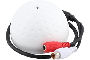 Mikrofon Mikrofon Audio Tonabnehmer Gerät für Sicherheitskamera, 100 Quadratmeter Weitreichweite, hochempfindliches Audio-Überwachungsmikrofon für CCTV-Sicherheit