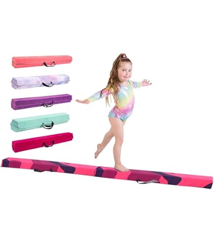 Trave Da Ginnastica Pieghevole 2,4m - In Finta Pelle Scamosciata, Colore Lavanda - Foto 12