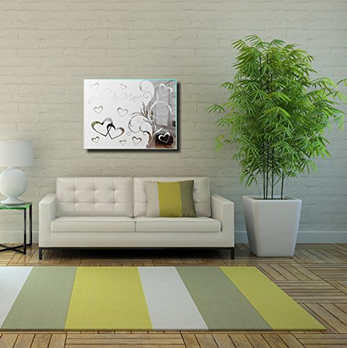 Motivspiegel Liebe 13 Wandbild Wanddeko Spiegel mit Gravur Liebesbeweis Geschenk zum Jahrestag (30x40cm) - 7